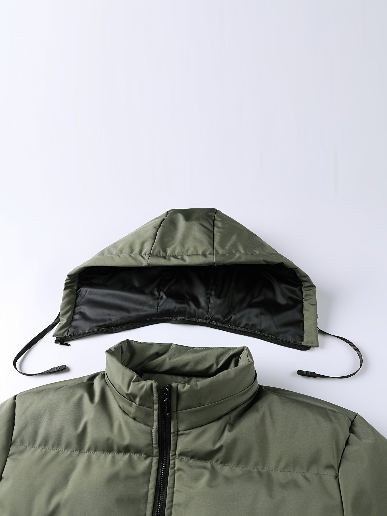 Veste d'hiver pour hommes avec capuche – Veste robuste et longue pour les températures plus humides