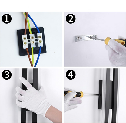 Applique murale LED fine et moderne pour éclairage intérieur - Design minimaliste