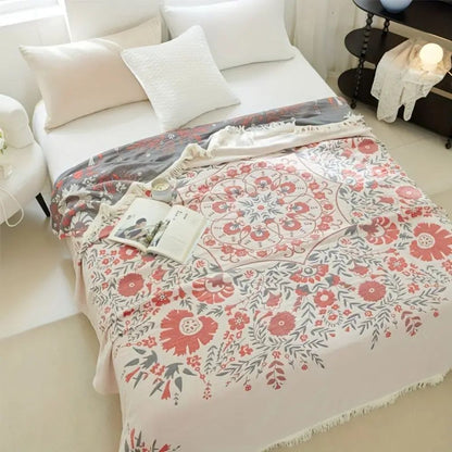 Versailles-inspirierte reversible Blumen-Decke