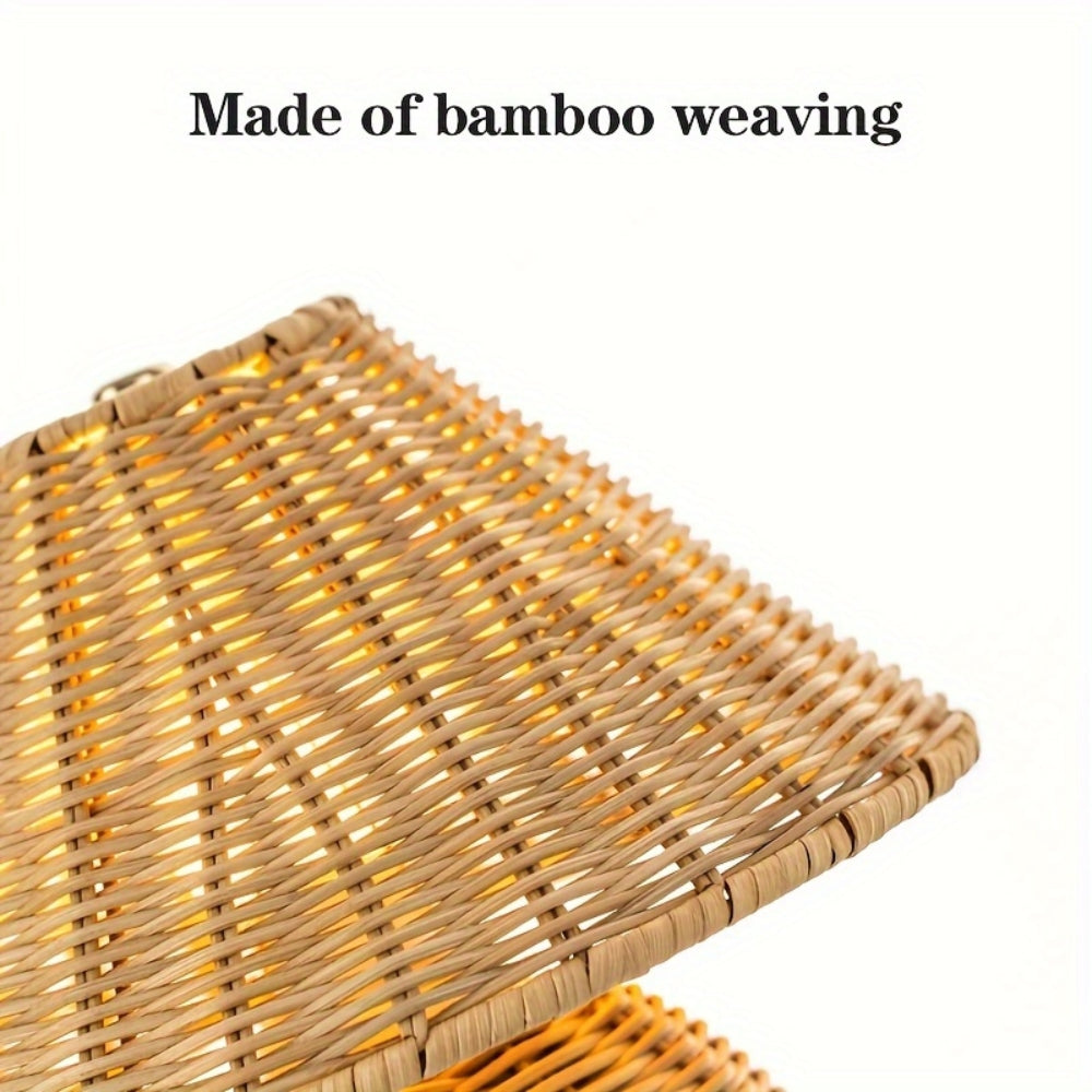 Lampe de table en rotin pour la décoration intérieure - Éclairage élégant pour le salon