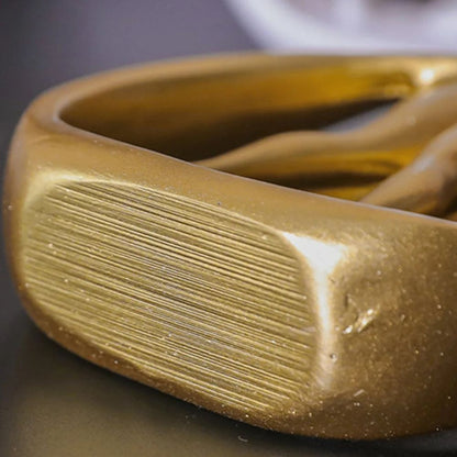 Figurine romantique en résine représentant un couple - Cadeau idéal pour la décoration intérieure