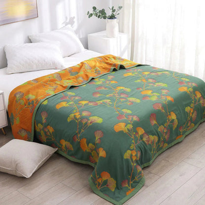 Tapisserie Jacquard Floral Ginkgo