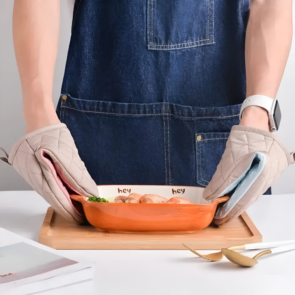 Silikon-gepolsterte hitzebeständige Küchenhandschuhe