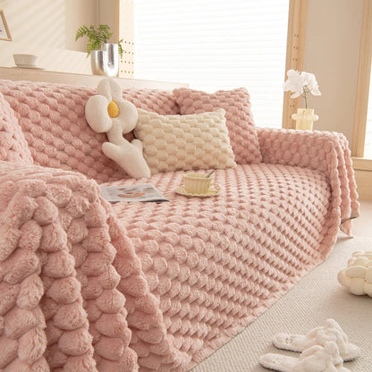 Gevoerde Konijnen Faux Bankhoes