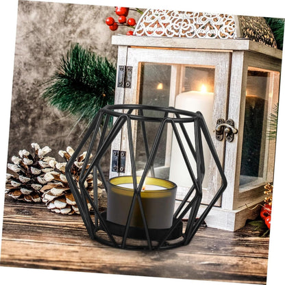 Bougeoir moderne en fer forgé pour la décoration et l'éclairage de la maison