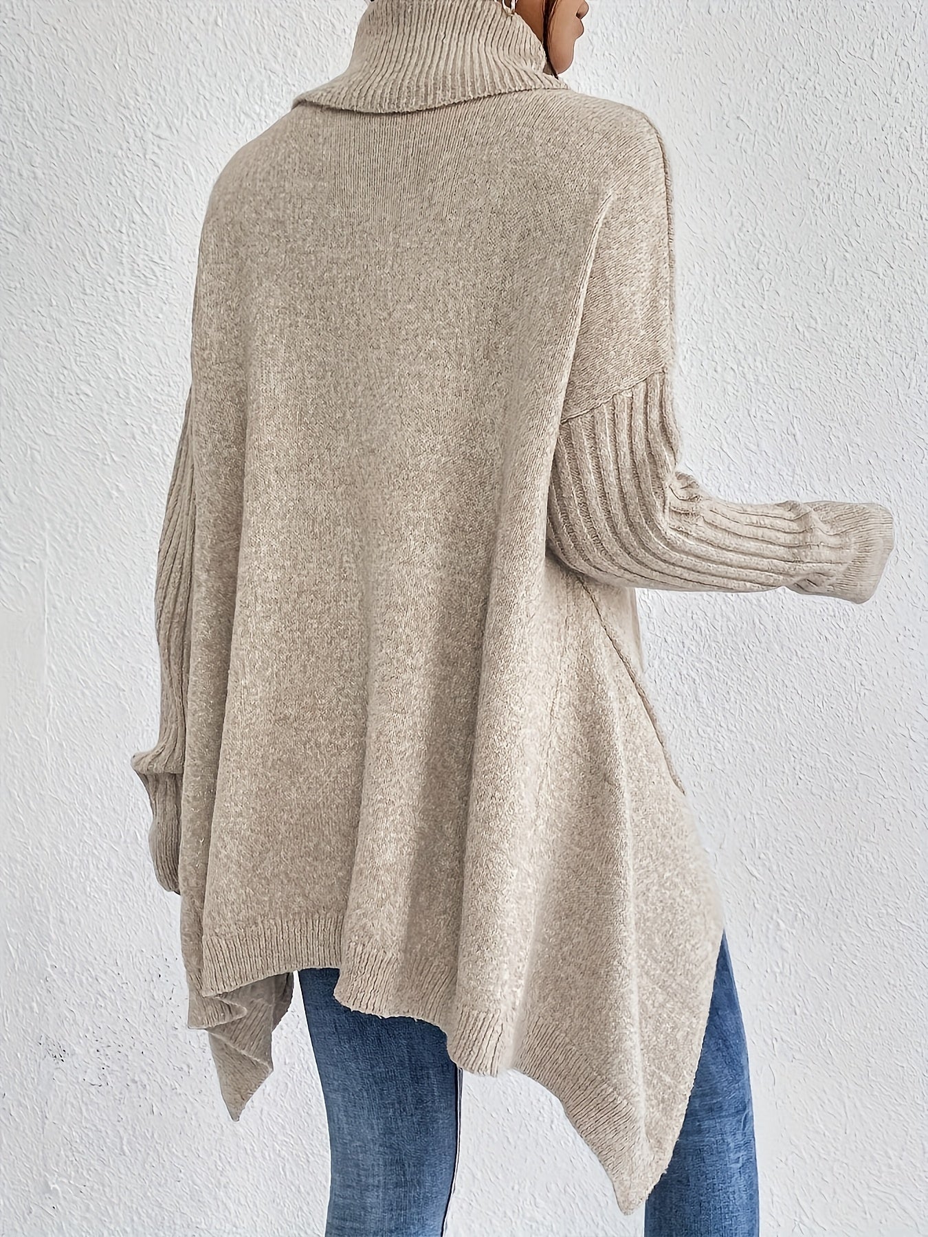 Pull Rollkragen pour femme | Passform surdimensionné avec moderne hohen Kragen