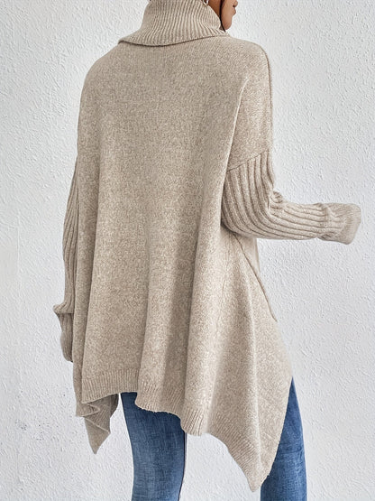 Pull Rollkragen pour femme | Passform surdimensionné avec moderne hohen Kragen