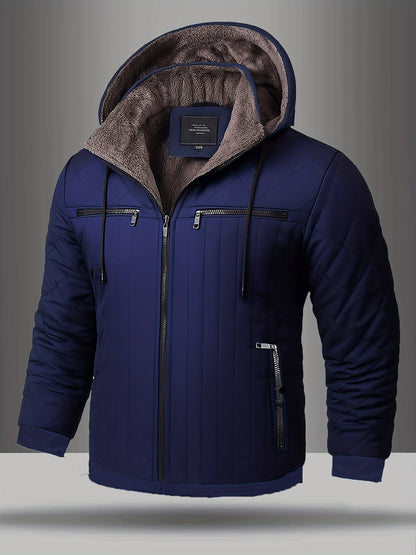 Veste d'hiver pour hommes – Veste à capuche thermoisolée pour les températures plus humides