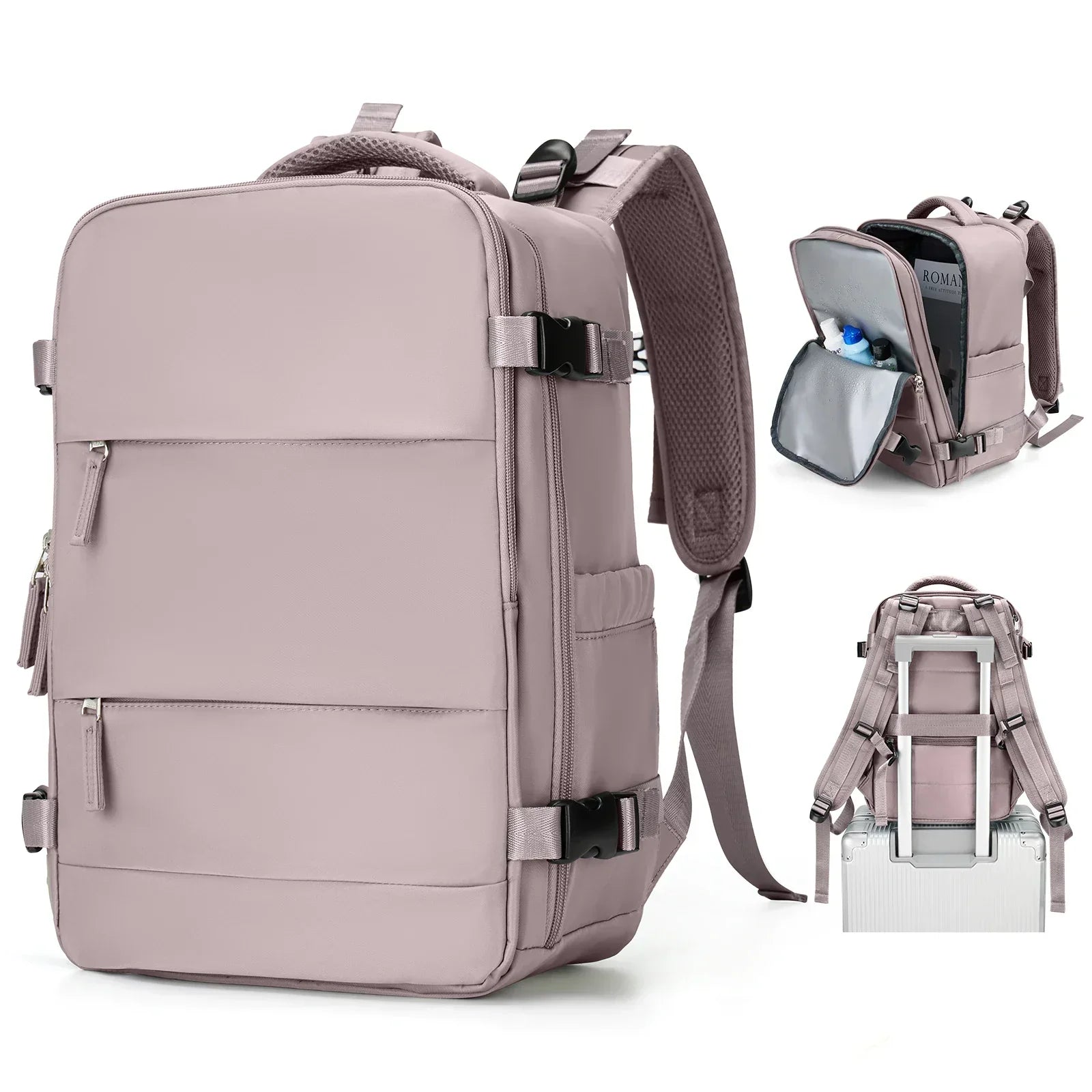 Reiserucksack Travomate | Wasserdicht & Vielseitig | 15,6" Laptopfach | Große Kapazität mit Nass-Trocken-Trennung