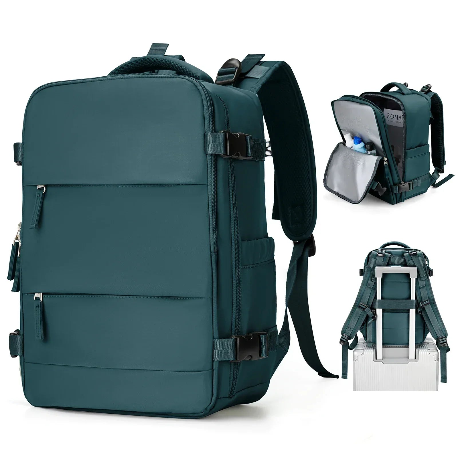Reiserucksack Travomate | Wasserdicht & Vielseitig | 15,6" Laptopfach | Große Kapazität mit Nass-Trocken-Trennung