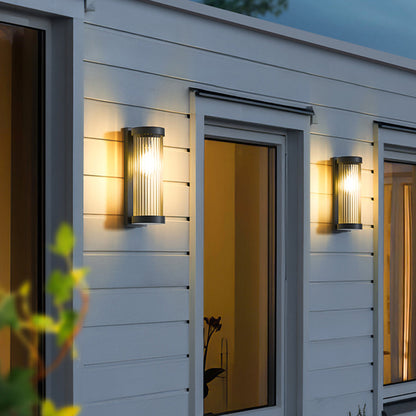 Applique murale solaire pour extérieur – Éclairage vers le haut et vers le bas pour jardin et terrasse