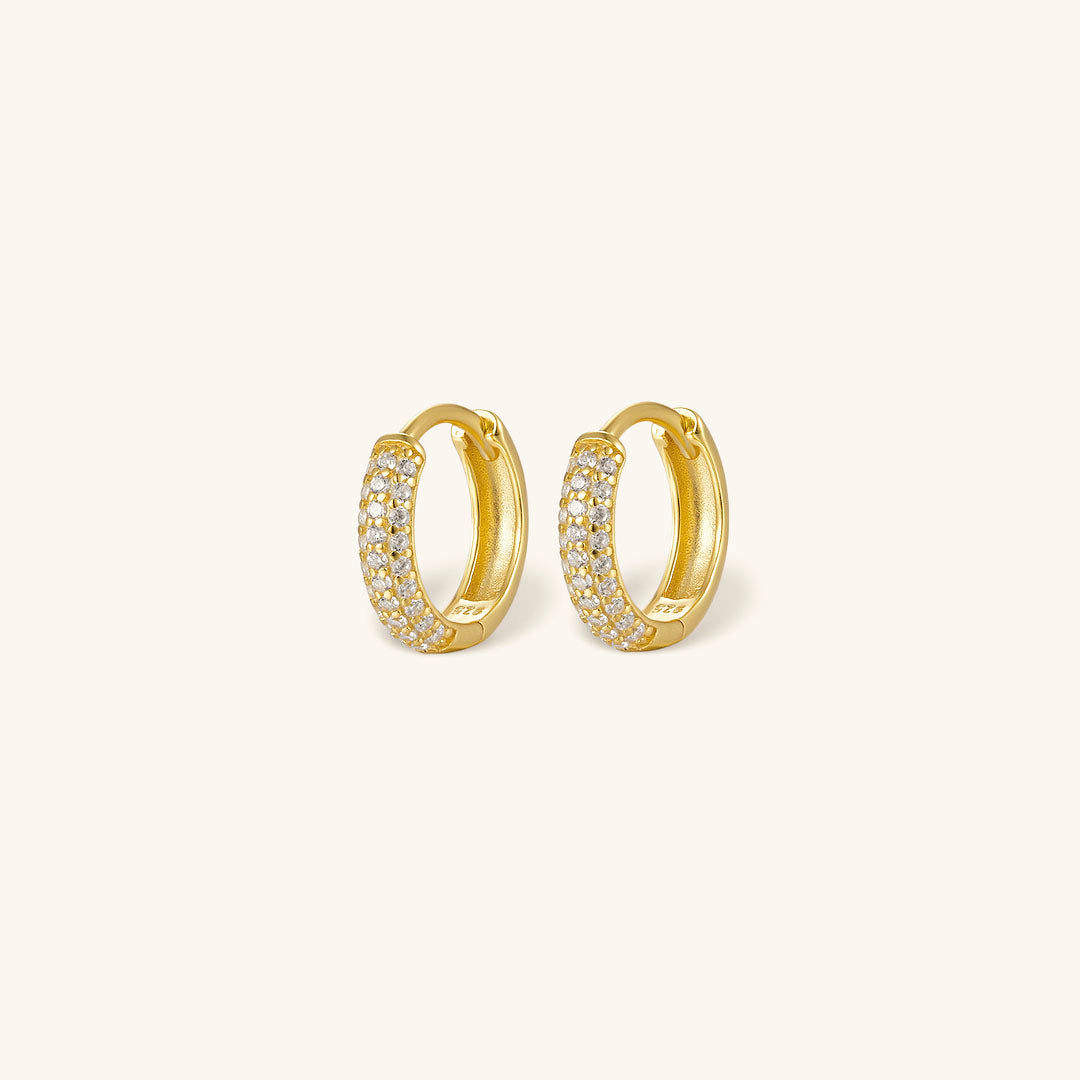 Lena - Chunky Huggie Earrings — bringing modern charm to your space.