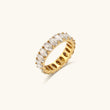 Eliza - Diamond Simulant Gold Ring — made with care and attention to detail.