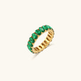 Eliza - Diamond Simulant Gold Ring — made with care and attention to detail.