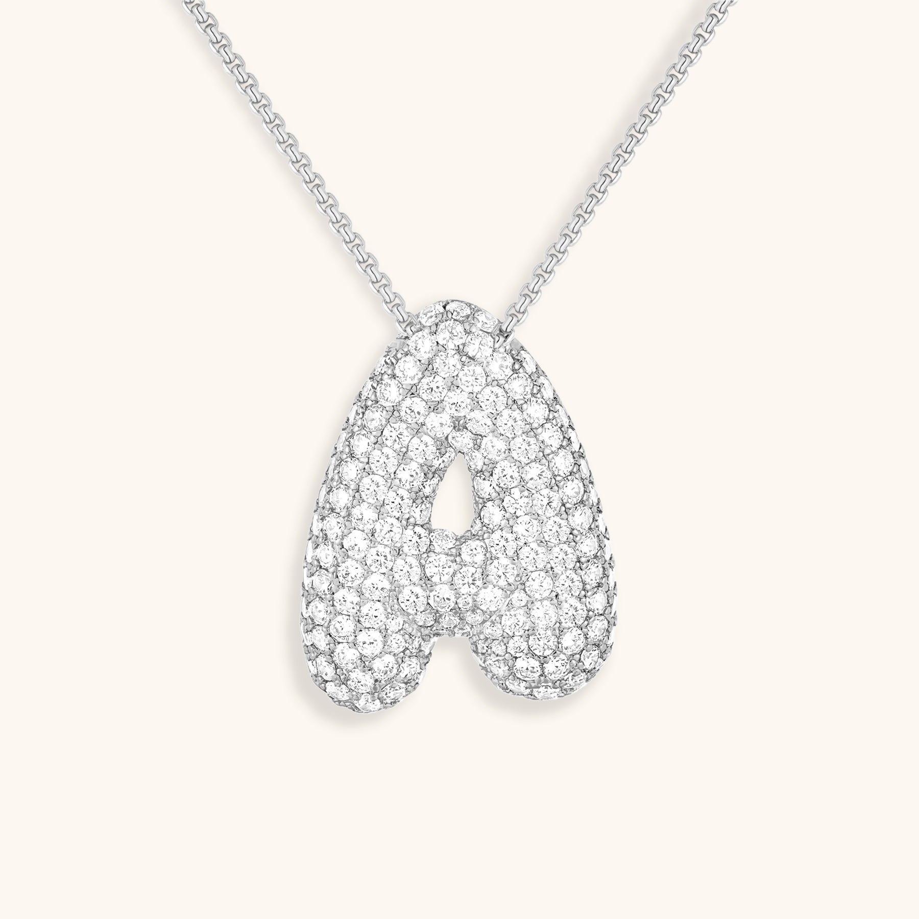 Esme - Bubble Initial Diamond Necklace — designed to inspire your lifestyle.