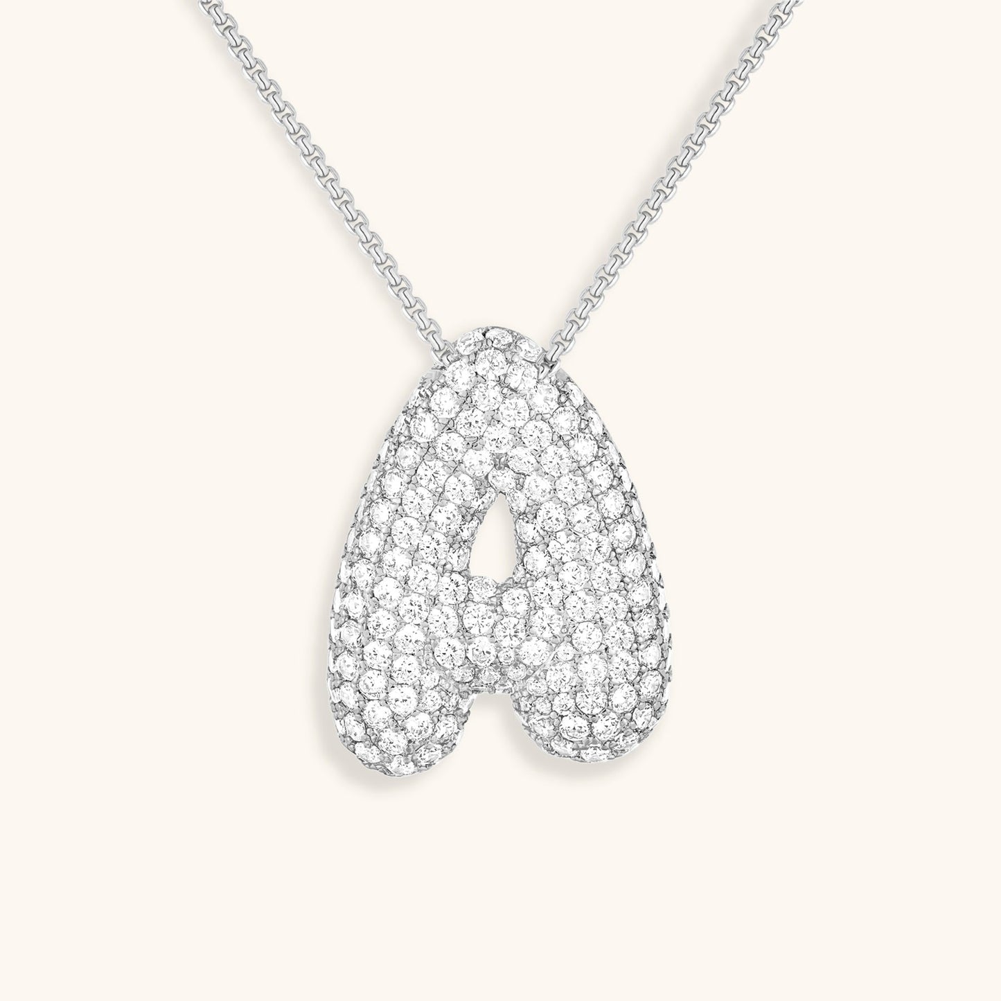 Collier Esme - Initiale en forme de bulle avec diamant — conçu pour inspirer votre style de vie.