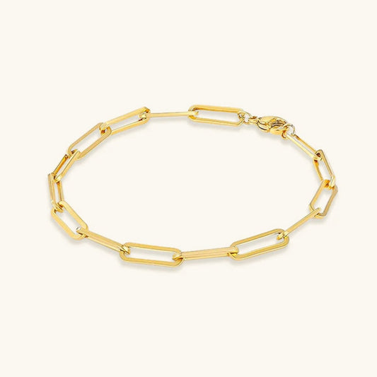 Freya - Elegant Paperclip Bracelet — bringing modern charm to your space.