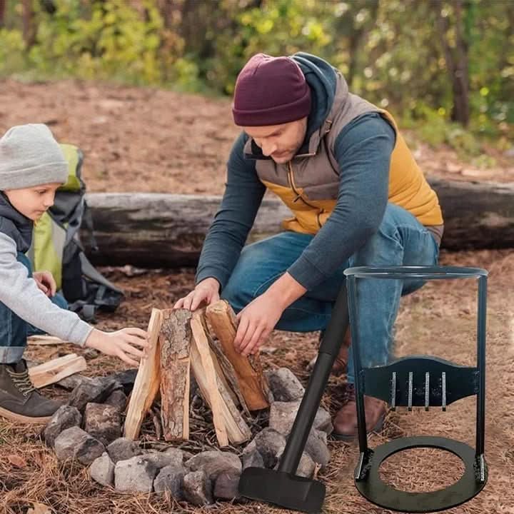 WOODCRACK – Sicherer & müheloser Holzspalter für Kamin und im Freien