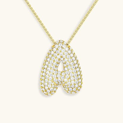 Collier Esme - Initiale en forme de bulle avec diamant — conçu pour inspirer votre style de vie.