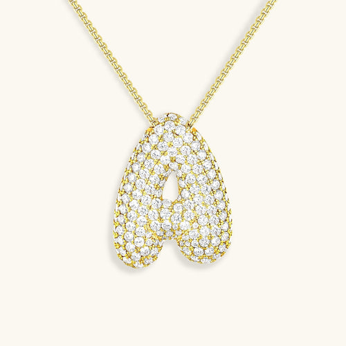 Collier Esme - Initiale en forme de bulle avec diamant — conçu pour inspirer votre style de vie.