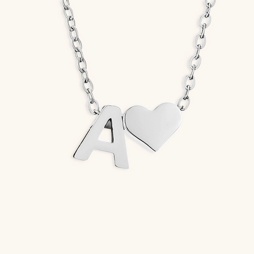 Mallory - Love Initial Letter Necklace — bringing modern charm to your space.