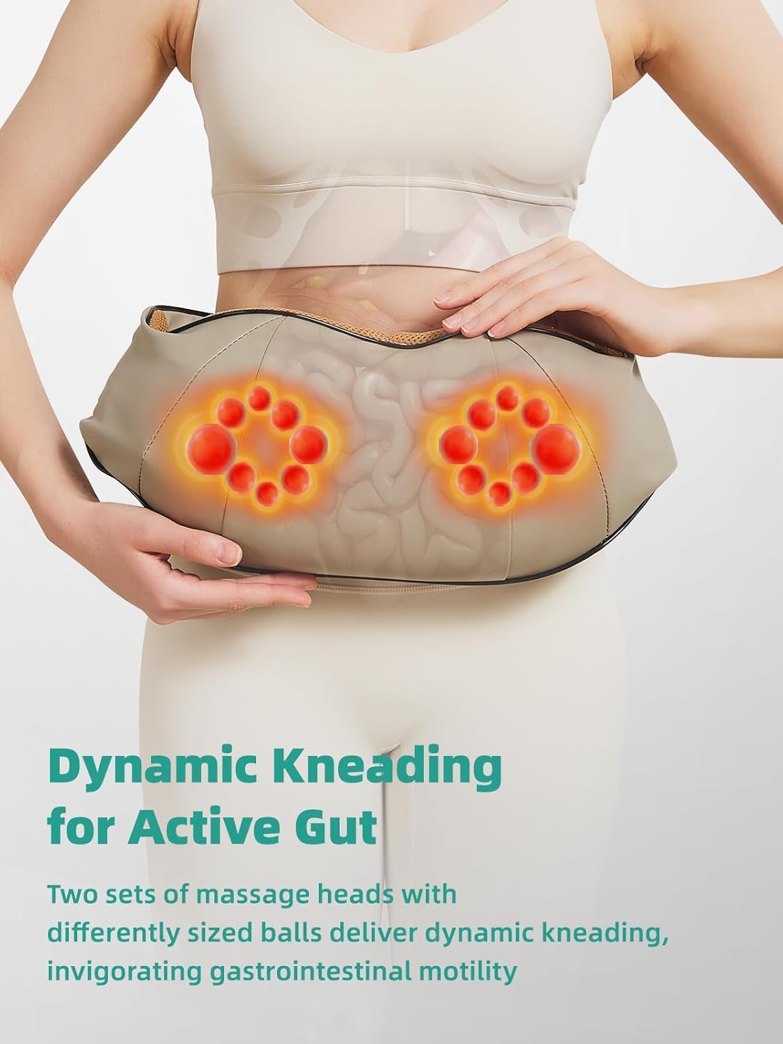 Bauchmassager - Heizfunktion - Wiederaufladbares Design