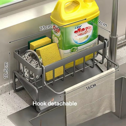 Porte-savon éponge auto-drainant avec chiffon de nettoyage multi-usages