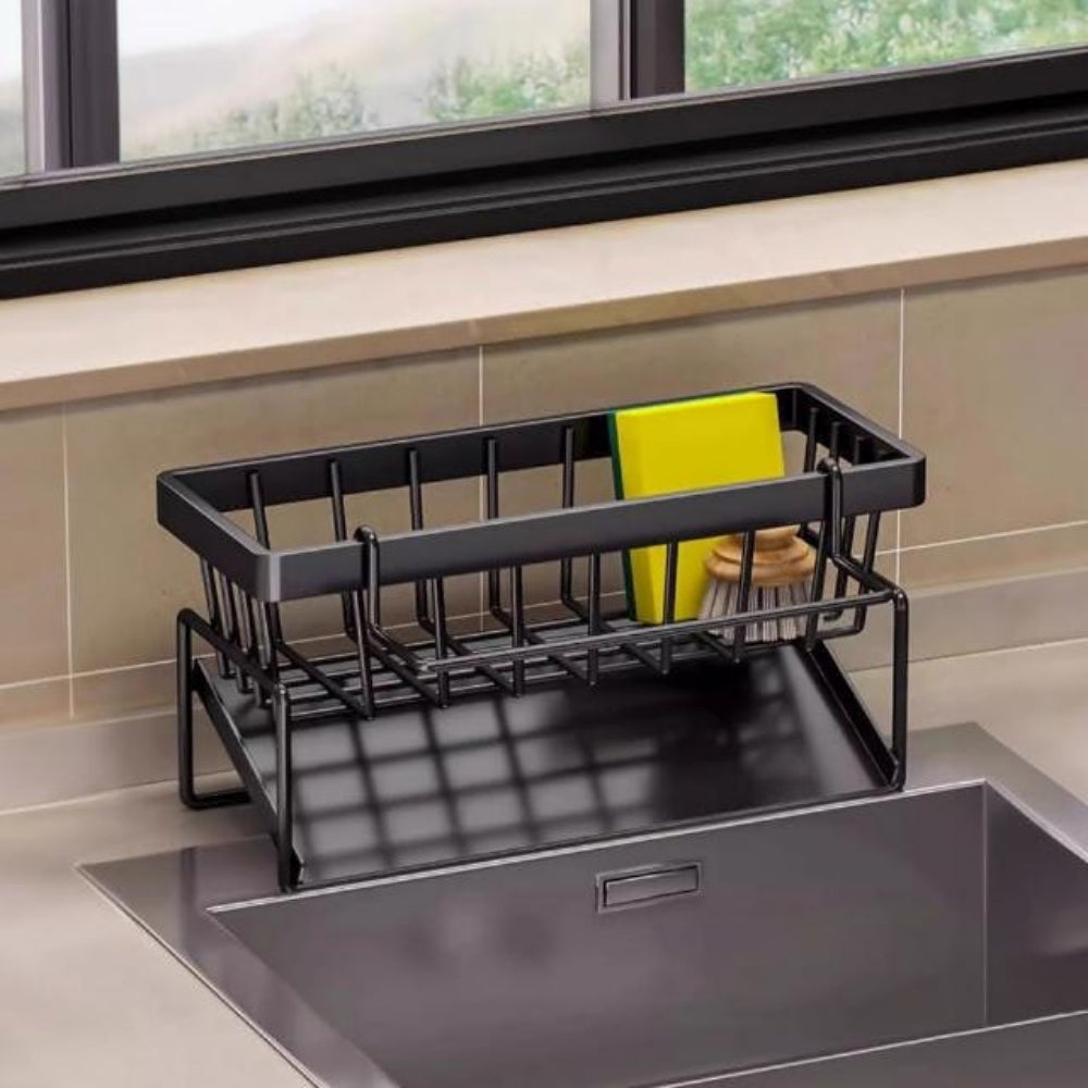 Porte-savon éponge auto-drainant avec chiffon de nettoyage multi-usages