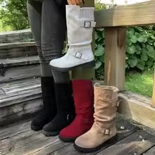 Femme Mid-Calf Cowboy Laarzen | Bottes tendance et confortables