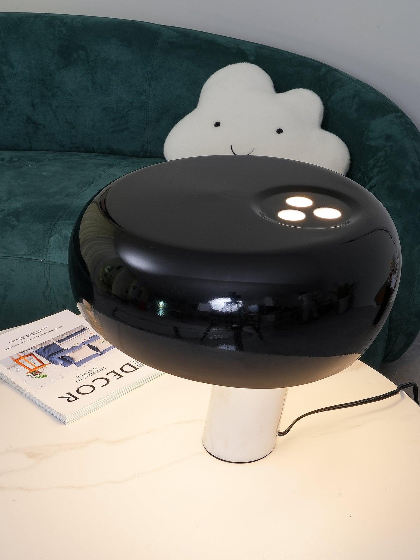 Lampe de table élégante en marbre pour chambre, salon et bureau