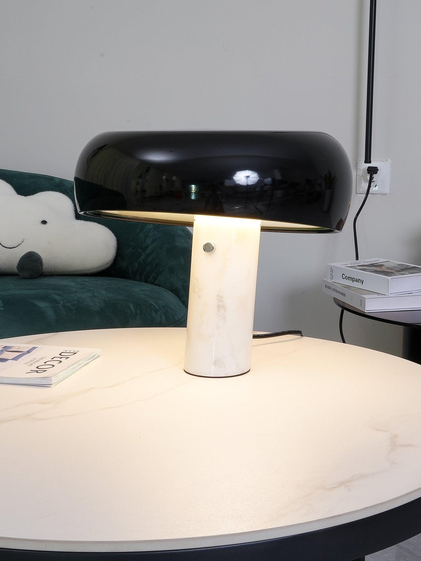 Lampe de table élégante en marbre pour chambre, salon et bureau