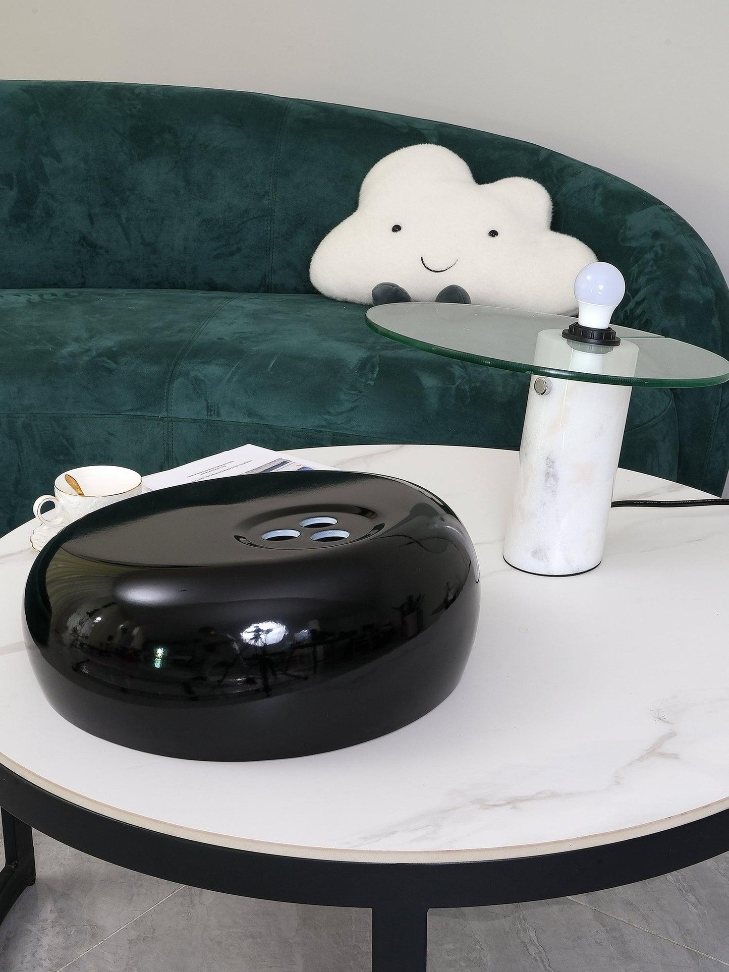 Lampe de table élégante en marbre pour chambre, salon et bureau