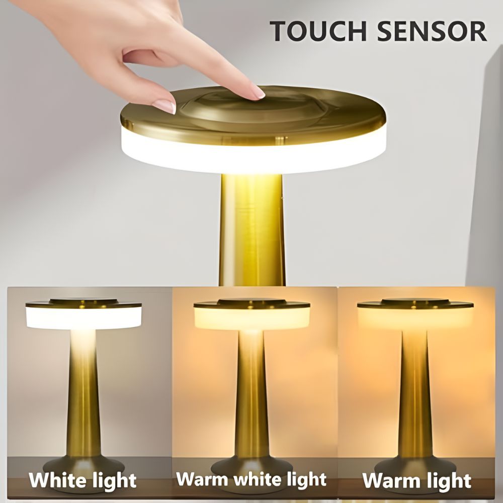 Stylish Cordless Table Lamp with Aura Dome Design for Home Decor