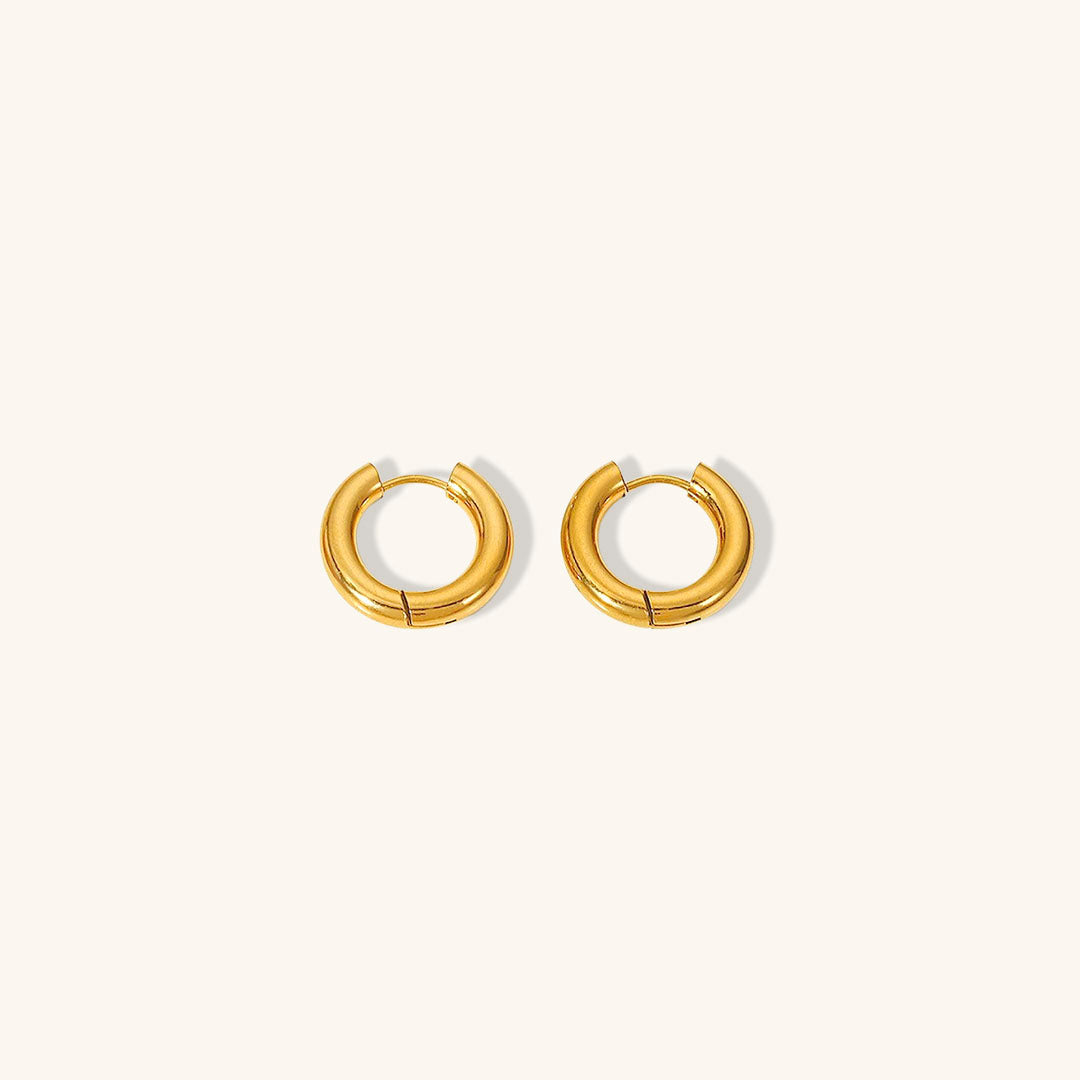 Annette - Round Hoop Earrings — perfect for those who value comfort and design.
