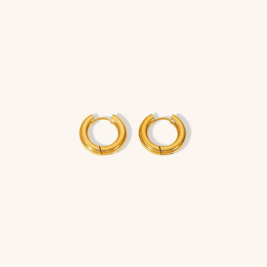 Annette - Round Hoop Earrings — perfect for those who value comfort and design.