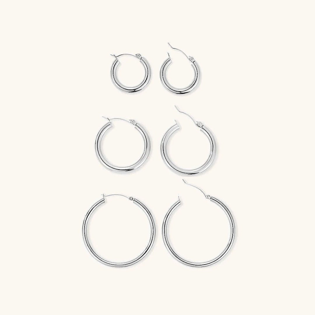 Eloise - Wide Round Hoops — made with care and attention to detail.