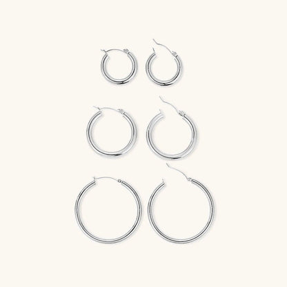 Eloise - Wide Round Hoops — made with care and attention to detail.