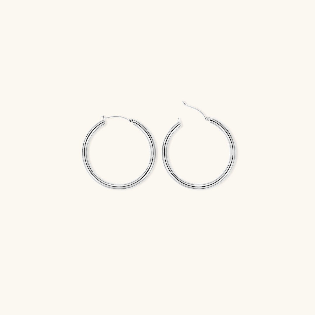 Eloise - Wide Round Hoops — made with care and attention to detail.