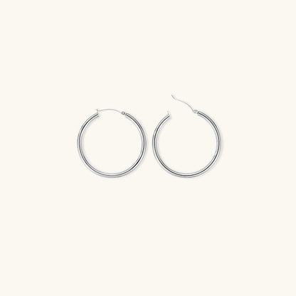 Eloise - Wide Round Hoops — made with care and attention to detail.