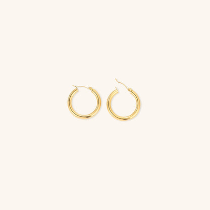 Eloise - Wide Round Hoops — made with care and attention to detail.