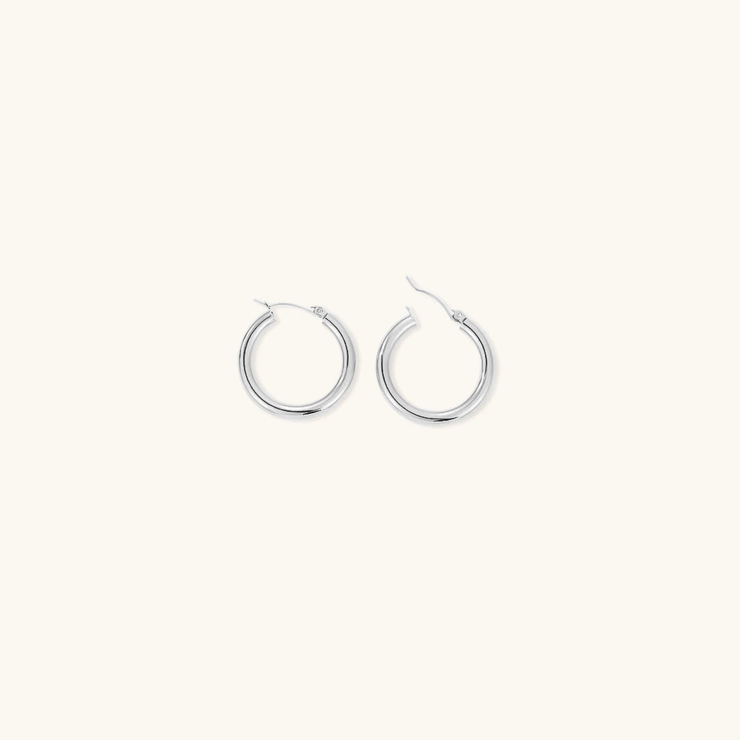 Eloise - Wide Round Hoops — made with care and attention to detail.