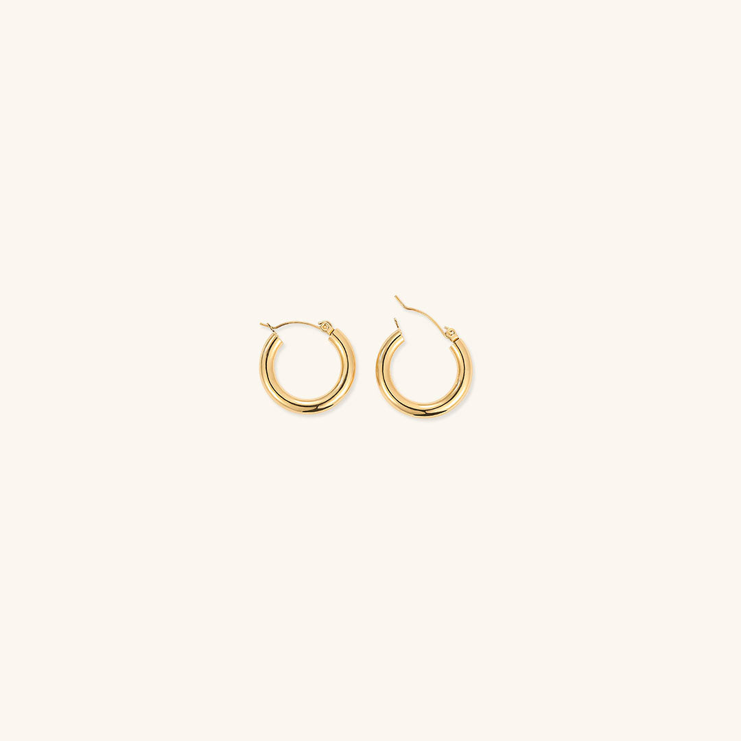 Eloise - Wide Round Hoops — made with care and attention to detail.