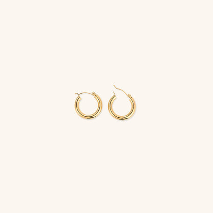 Eloise - Wide Round Hoops — made with care and attention to detail.