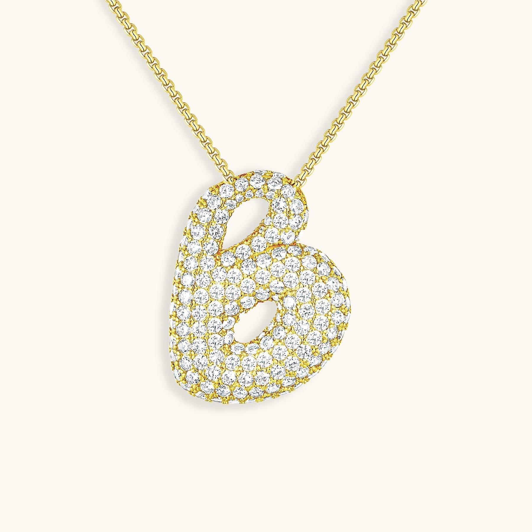 Esme - Bubble Initial Diamond Necklace — designed to inspire your lifestyle.