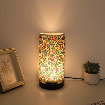Lampe de table en tissu à motif floral - Design botanique pour la décoration intérieure