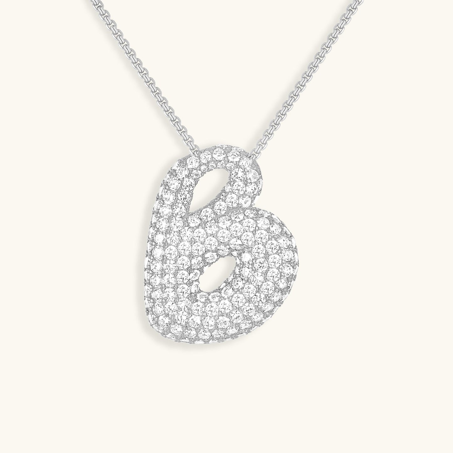 Collier Esme - Initiale en forme de bulle avec diamant — conçu pour inspirer votre style de vie.