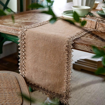 Jute Charm Boho Tischläufer