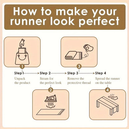 Jute Charm Boho Tischläufer