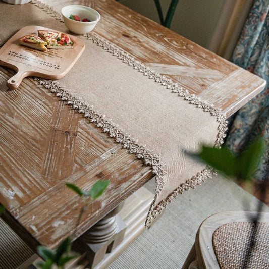 Jute Charm Boho Tischläufer