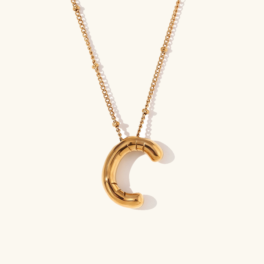 Arabella - Balloon Letter Initial Necklace — crafted for everyday quality.